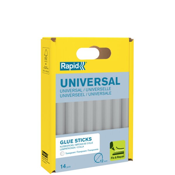 Rapid Klebepatrone Universal Transparent, 12 mm Durchmesser