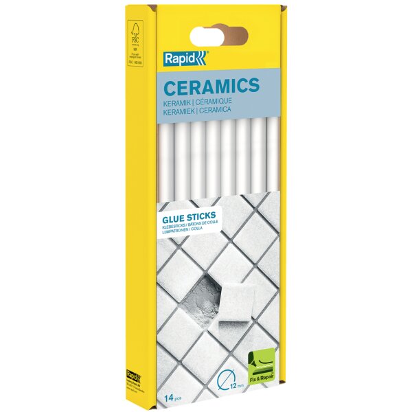 Rapid Klebepatrone Keramik, 12 mm Durchmesser, lang