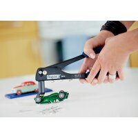 Rapid Blindnietzange RP10, schwarz blau, Starter-Set
