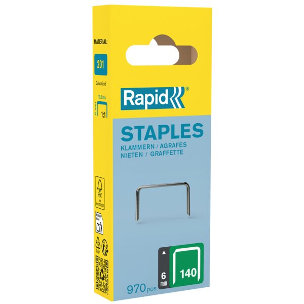 Rapid Flachdrahtklammern Typ 140, 14 mm, Kleinpackung