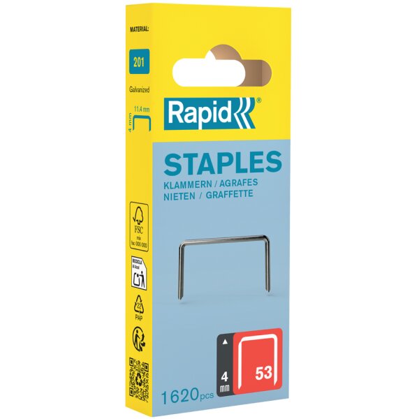 Rapid Feindrahtklammern Typ 53, 12 mm, Kleinpackung