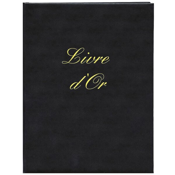 ELVE Gästebuch "Livre dOr", 210 x 160 mm, schwarz