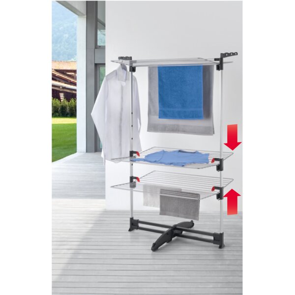metaltex Turm-Wäschetrockner Ciclone VARIO, 3 Etagen