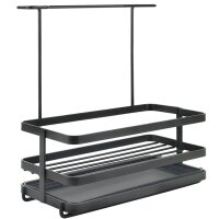 metaltex Rangemment pour évier Tokyo LAVA, noir mat