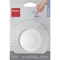 metaltex Universal Abfluss-Abdeckung, Silikon, weiss