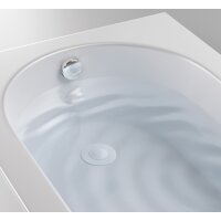 metaltex Universal Abfluss-Abdeckung, Silikon, weiss