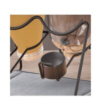 metaltex Égouttoir Sodatex 2 LAVA, noir mat