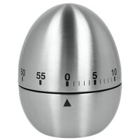 metaltex Eieruhr, mechanisch, Eiform, 60 Minuten