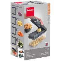 metaltex 12in1 Obst- Gemüseschneider Slice-Cube, grau