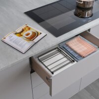 metaltex Support pour livre de recettes Tokyo LAVA, noir mat