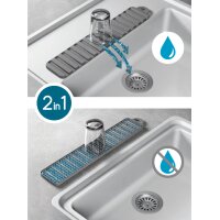 metaltex Tapis dégouttage Gravity-Slim, gris