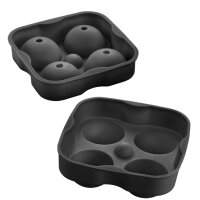 metaltex Bac à glaçons, en silicone, pour 4...