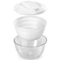 metaltex Essoreuse à salade Turbo, avec cordon, blanc