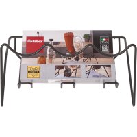 metaltex Égouttoir Sodatex 3 LAVA, noir mat