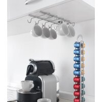 metaltex Porte-tasses My-Mug, argent métallisé