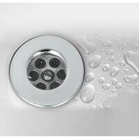 metaltex Haarfangsieb, Edelstahl, Durchmesser: 75 mm