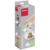 metaltex Mandoline universelle Mandolino, 4 inserts, blanc
