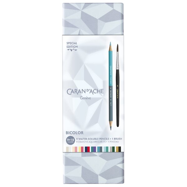 CARAN DACHE Crayons de couleur BICOLOR ALPINE FROST, set