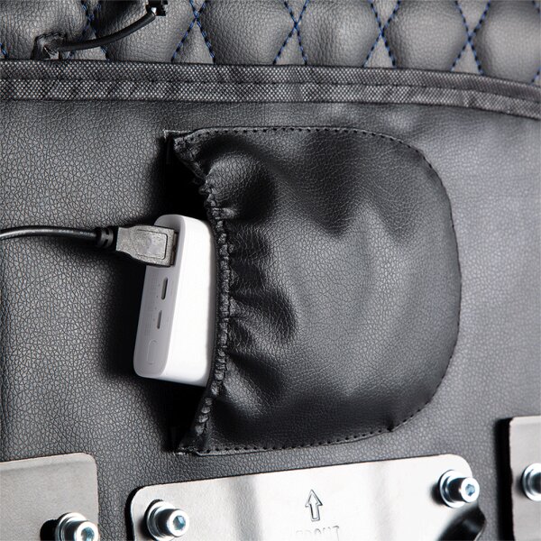 LogiLink Fauteuil pour jeux vidéo, avec lumière RVB, noir