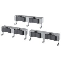 metaltex Rail-pince Hang-Up 6, 9 crochets, set de 3