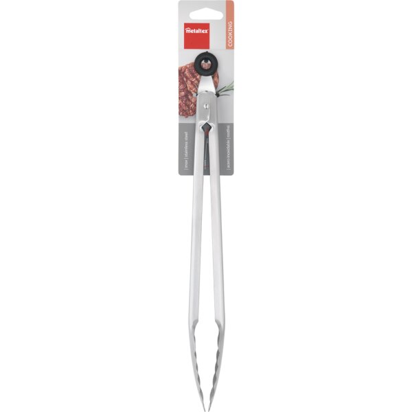 metaltex Pince à grillade, inox, longueur: 390 mm