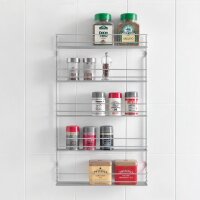 metaltex Gewürzregal Pepito 4, 4 Etagen, silbermetallic