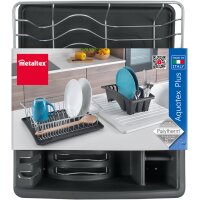 metaltex Égouttoir Aquatex PLUS, argent/anthracite