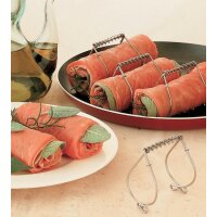 metaltex Pince à roulade, inox, set de 4