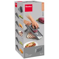 metaltex Universalreibe Slice-V, 5 Einsätze, grau