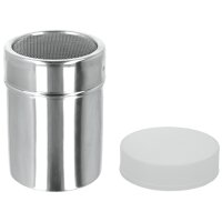 metaltex Puderzucker- Kakao-Streudose, Inox, silber