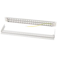 LogiLink 19" Keystone Patch Panel, 48 Port, geschirmt