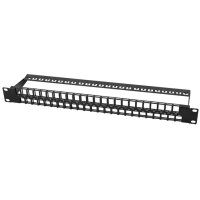 LogiLink 19" Keystone Patch Panel, 48 Port, geschirmt