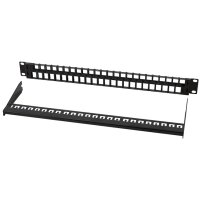 LogiLink 19" Keystone Patch Panel, 48 Port, geschirmt
