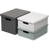 NHG Aufbewahrungsbox VEGA FELT STORAGE, Filz, L, salbeigrün