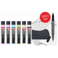 Marabu Kit acrylique Acryl Color Squeegee Art Power