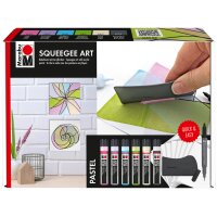 Marabu Kit acrylique Acryl Color Squeegee Art Power
