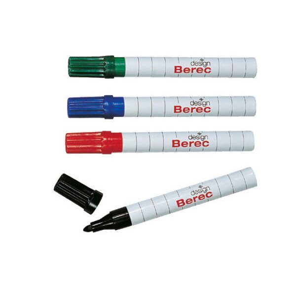 BEREC Whiteboard Marker 1-4mm 952.04.99 4er étui classique