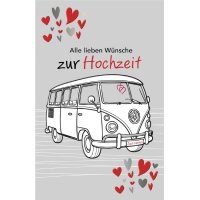 SUSY CARD Hochzeitskarte VW Bus
