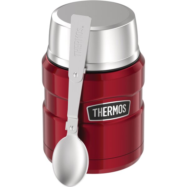 THERMOS Récipient alimentaire STAINLESS KING, 0,47 l, noir