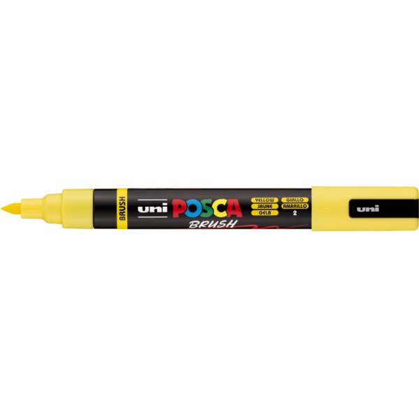 POSCA Pigmentmarker PC-5BR BRUSH, gelb