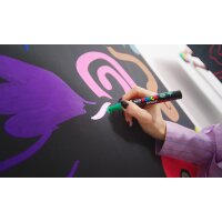 POSCA Marqueur à pigment PC-5BR BRUSH, étui de 8, assorti
