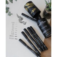 uni-ball Feutre technique uni pin, tube en métal...