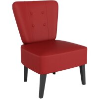 PAPERFLOW Fauteuil visiteur Brighton, simili cuir, lilas