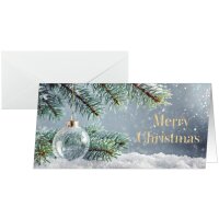 sigel Weihnachtskarte "Snow Idyll", DIN lang