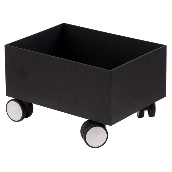 PAPERFLOW Rollsockel für 3 Wertstoffsammelboxen, schwarz