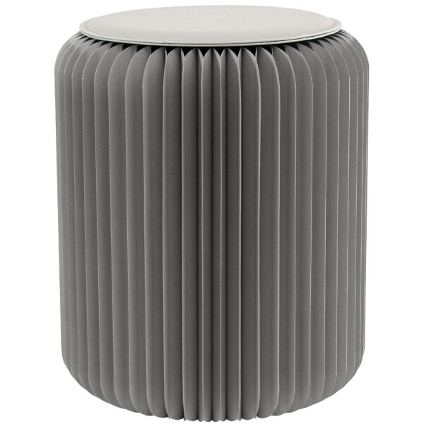 PAPERFLOW Tabouret pliable Flexistool, hauteur: 420 mm, gris