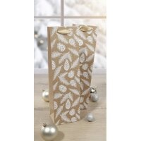 sigel Sac cadeau pour bouteille Pine cones and pine branches