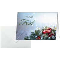 sigel Weihnachtskarte "Candlelight Cheer", A6...