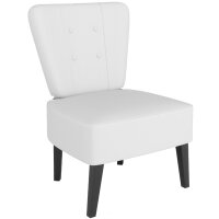 PAPERFLOW Fauteuil visiteur Brighton, simili cuir, rouge