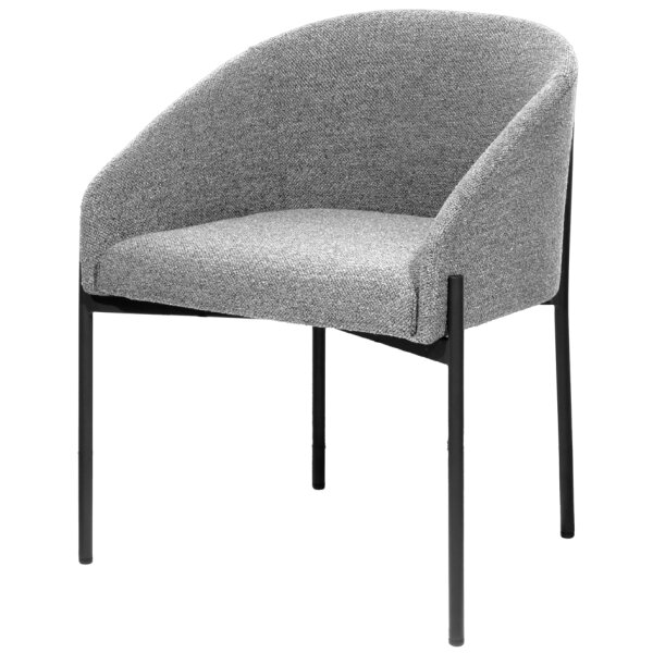 PAPERFLOW Fauteuil visiteur MILO, anthracite